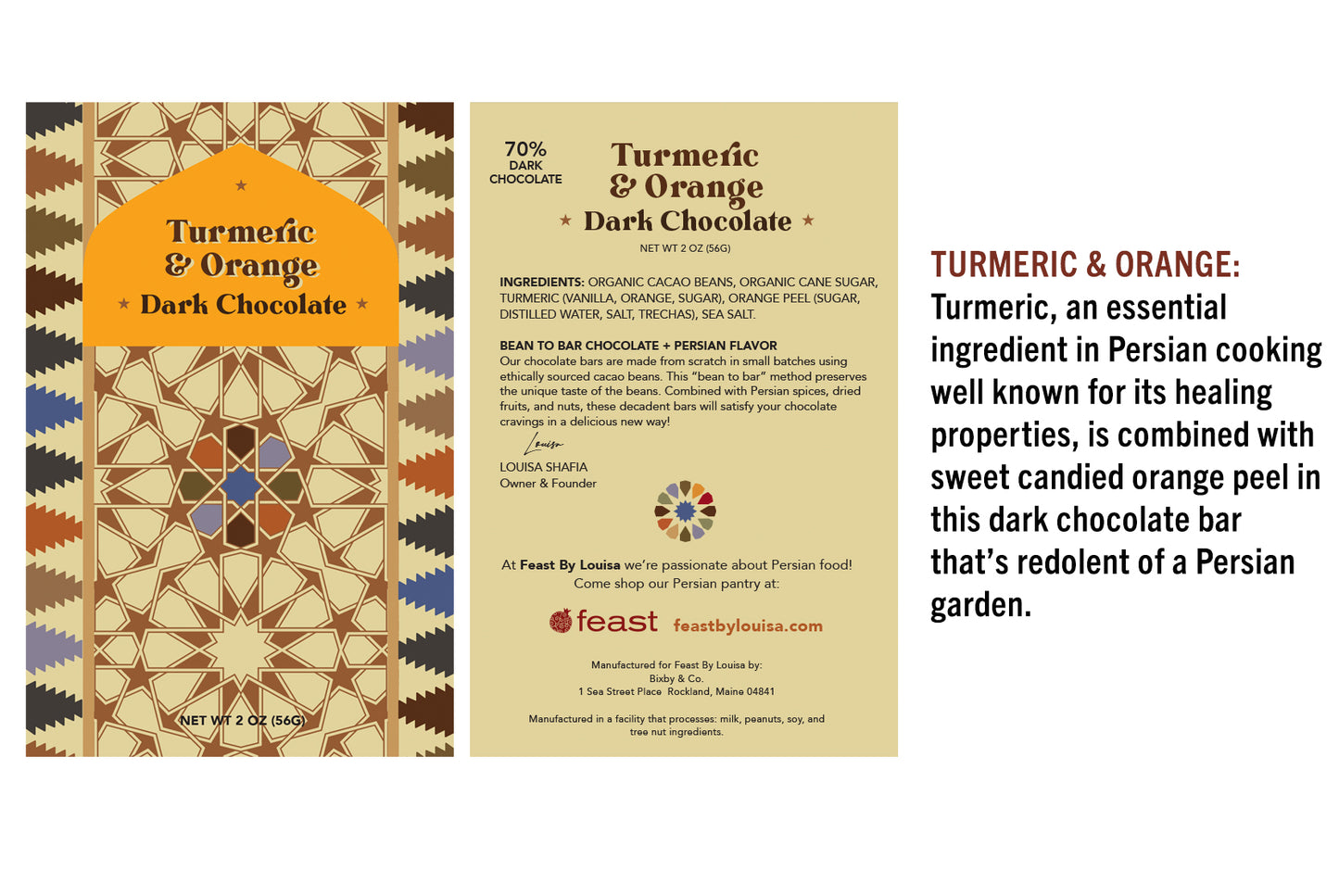 Persian Spiced Chocolate Bars Tasting Pack (5 bars)