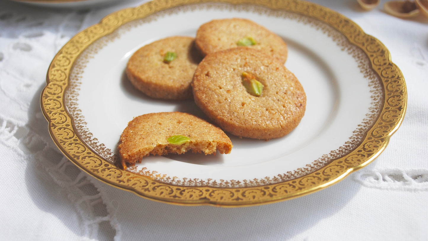 Cardamom Shortbread Cookies with Chickpea and Almond Flour