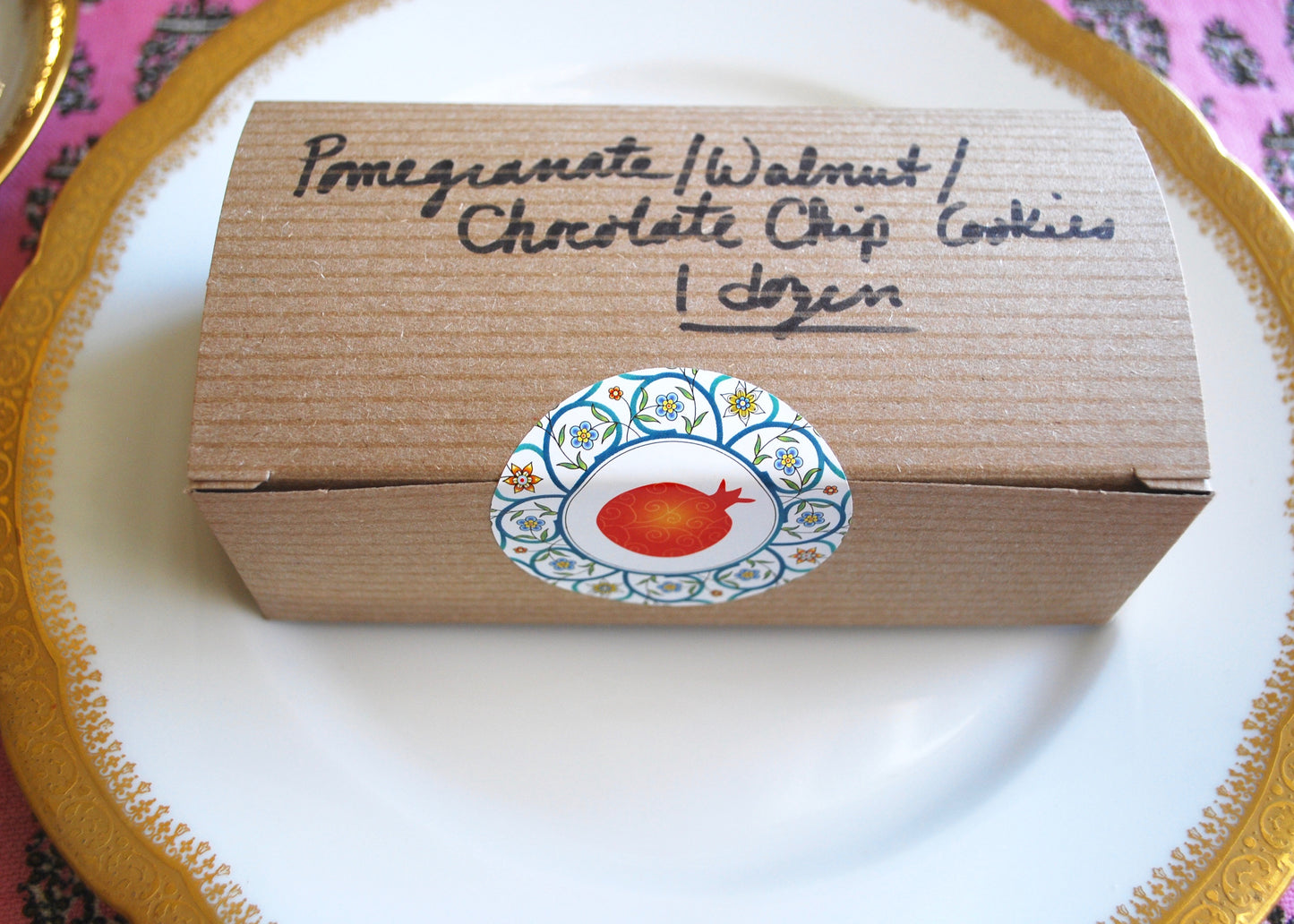 Pomegranate Walnut Chocolate Chunk "Fesenjan" Cookies