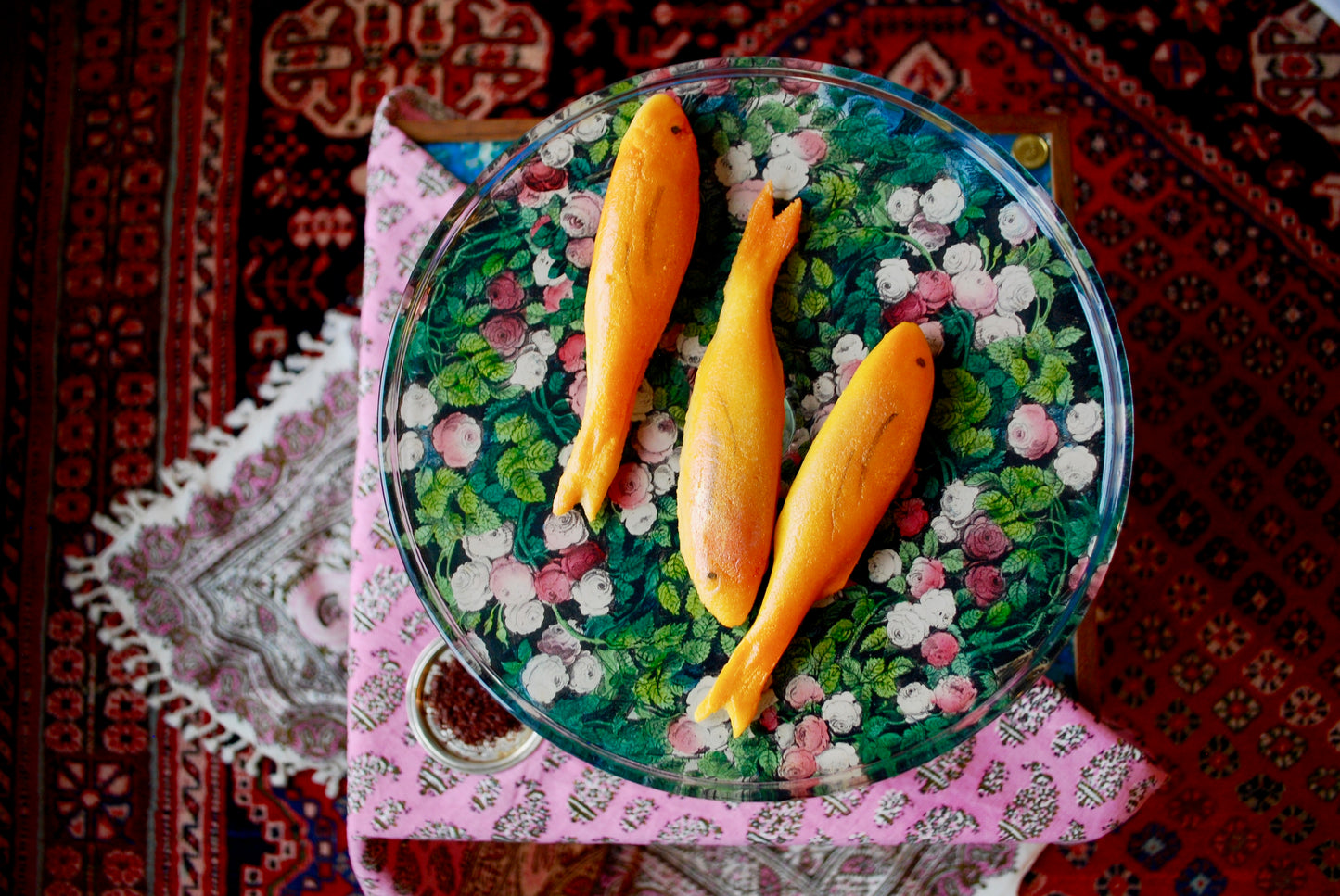 Marzipan goldfish for nowruz
