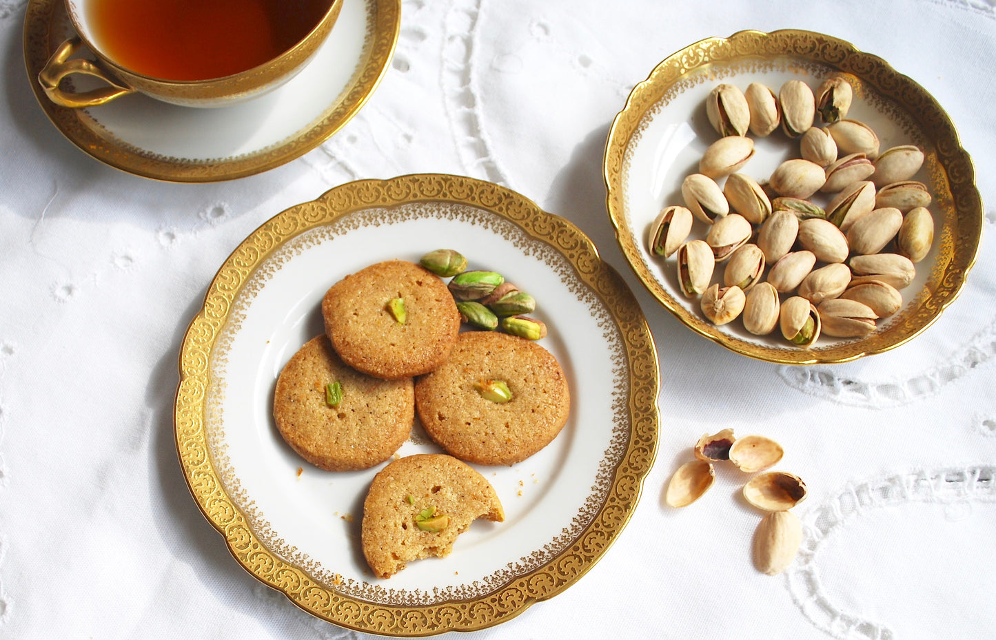 Cardamom Shortbread Cookies with Chickpea and Almond Flour