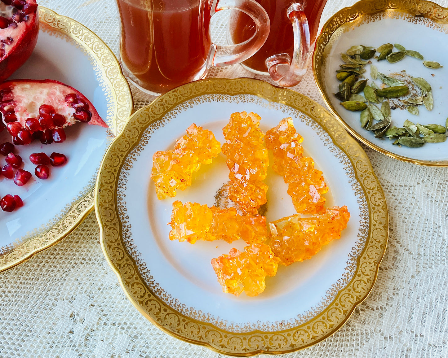 Saffron Rock Sugar Nabat