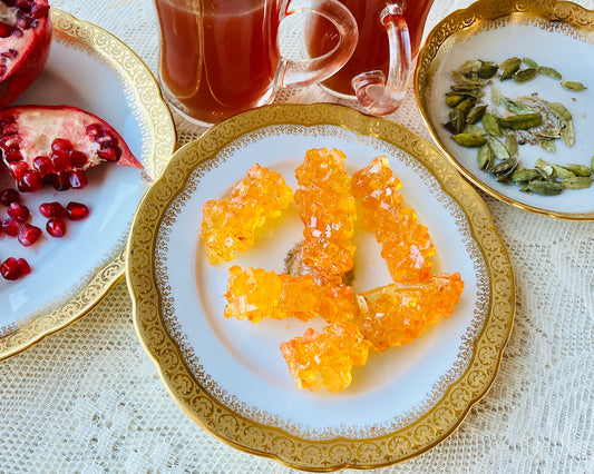 Saffron Rock Sugar Nabat