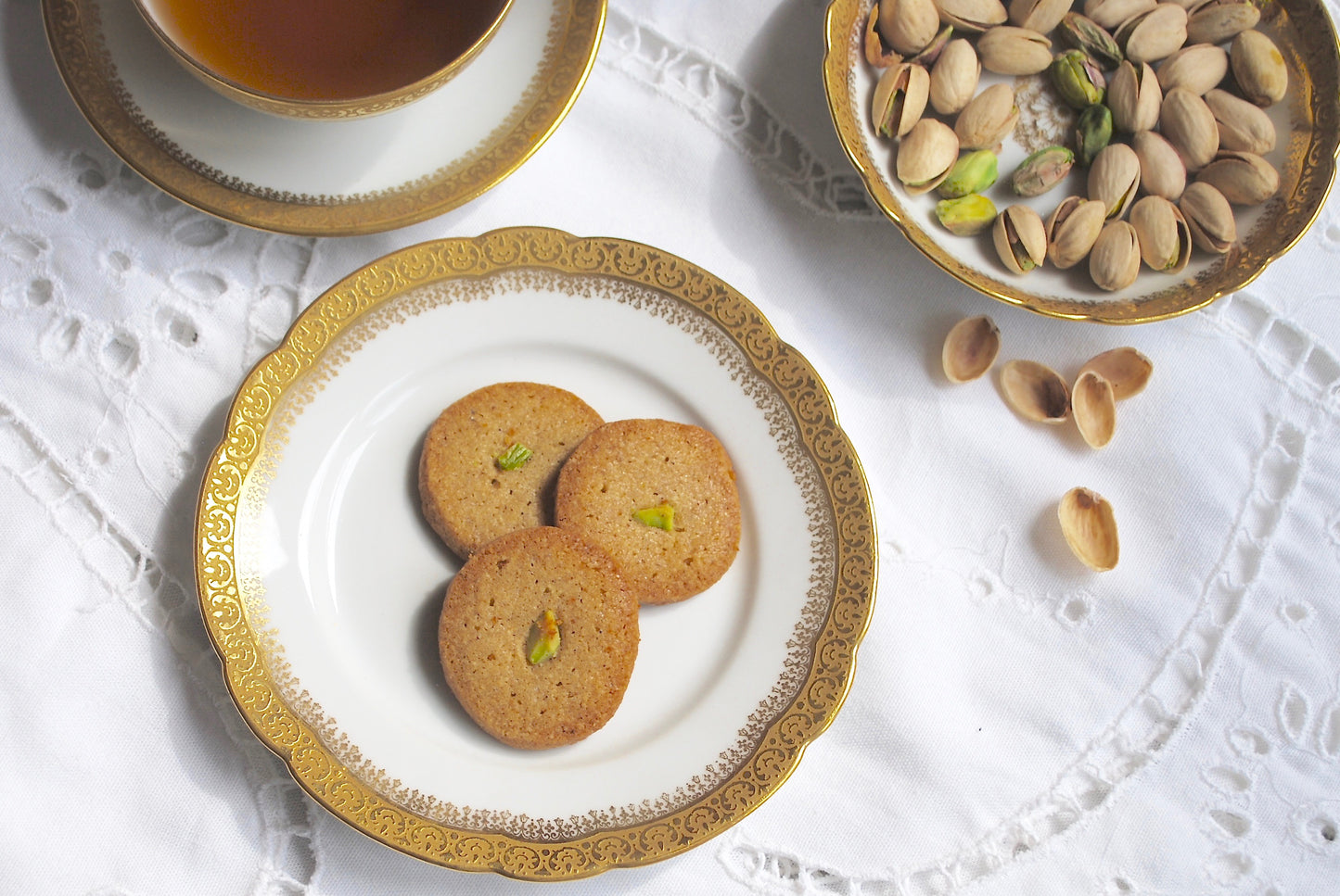 Cardamom Shortbread Cookies with Chickpea and Almond Flour