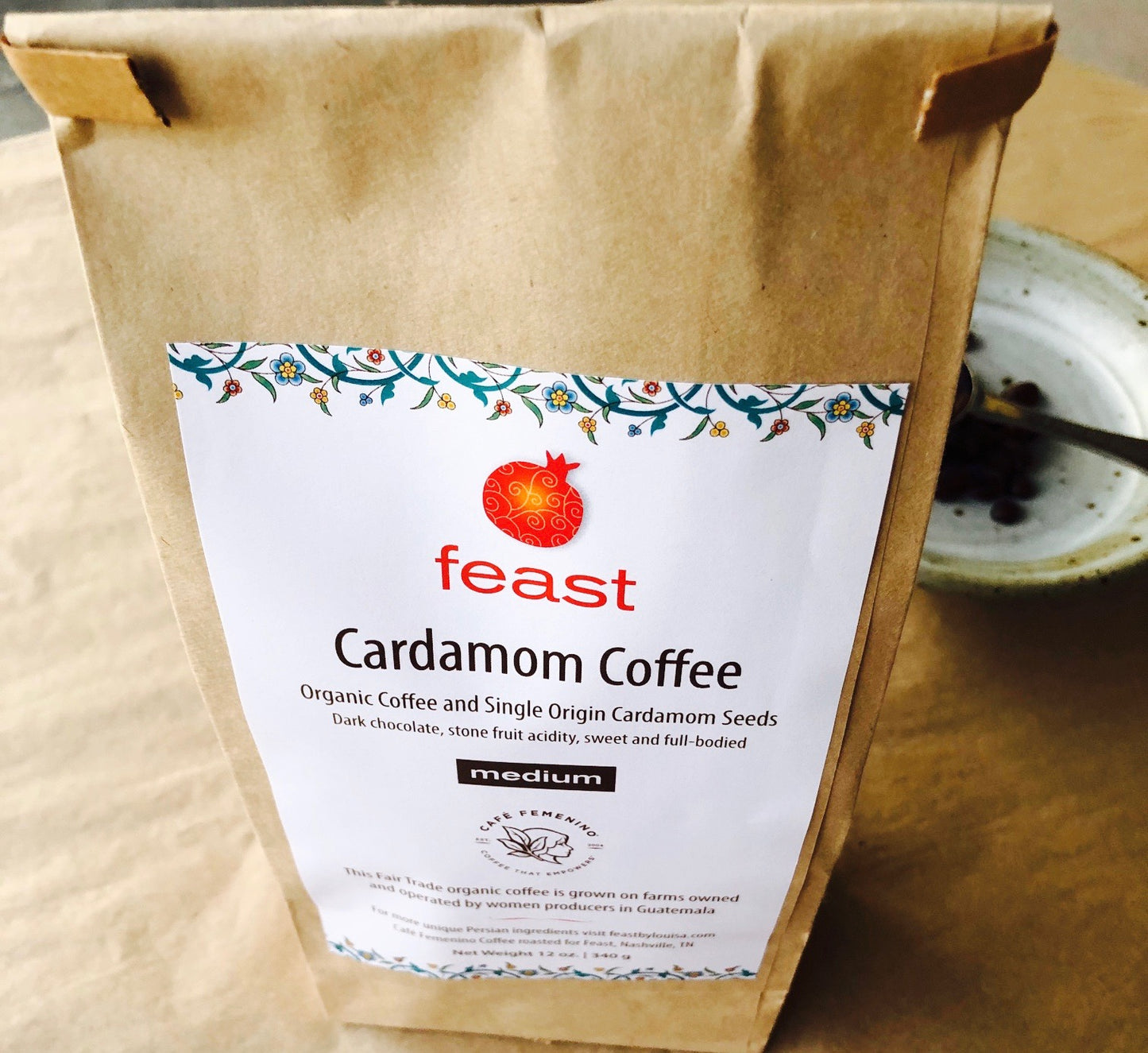 Cardamom Coffee, 12 oz Bag